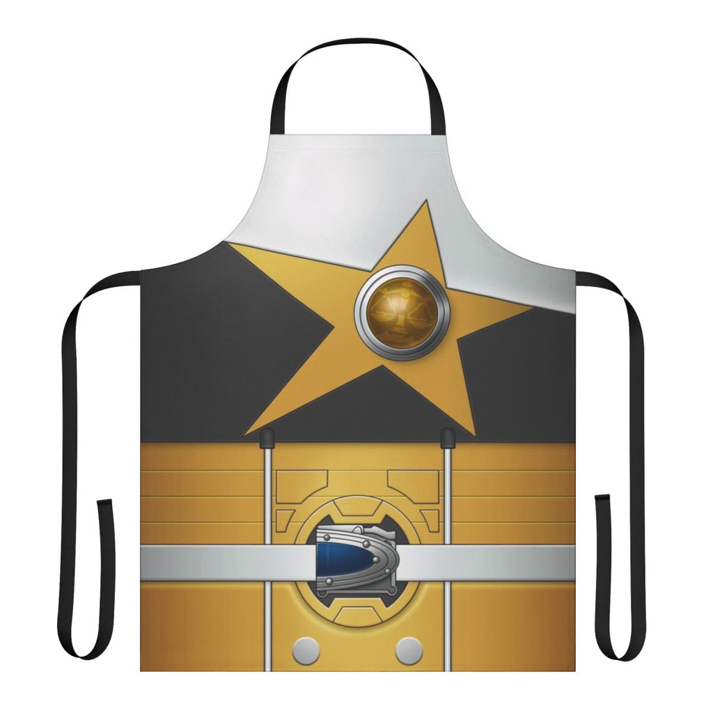 A high-quality apron featuring a space-themed Libra zodiac design
