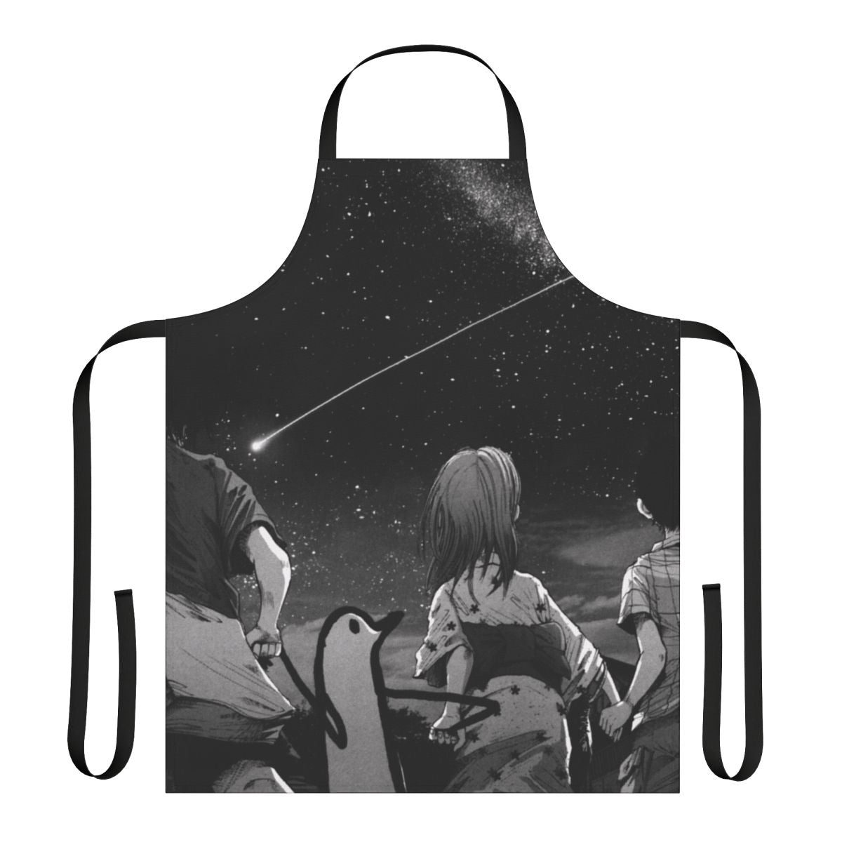 Spacious and stylish apron featuring the Milky Way and inspired by the anime/manga Oyasumi Punpun