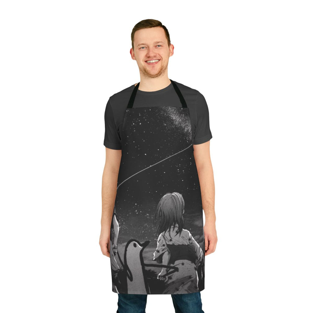 Spacious and stylish apron featuring the Milky Way and inspired by the anime/manga Oyasumi Punpun