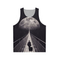 Unisex tank top with a space-inspired design