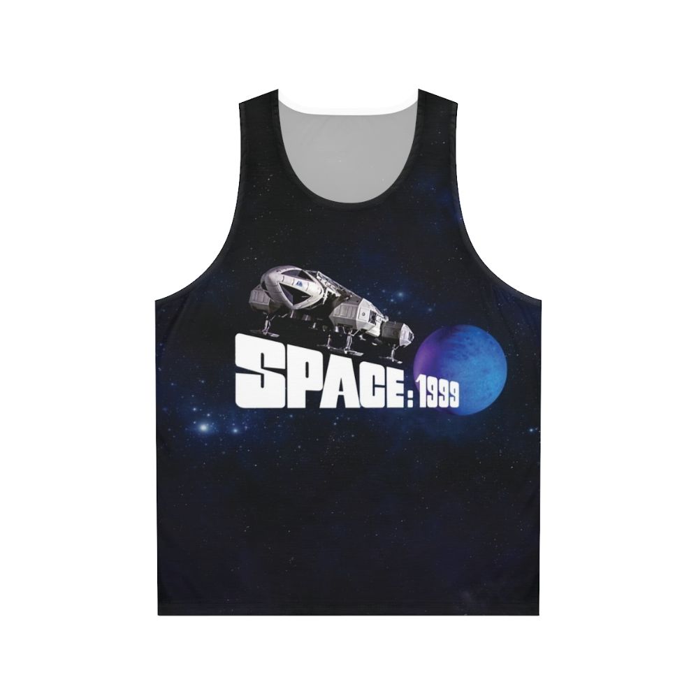 Space 1999 Eagle Logo Blue Planet Unisex Tank Top