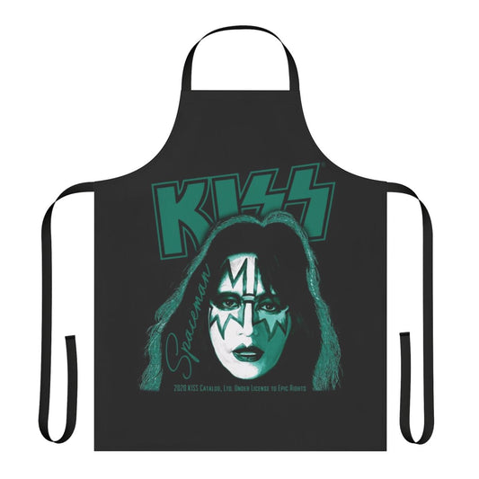 Spaceman Kiss Inspired Rock Band Apron with Space and Kiss Themed Design
