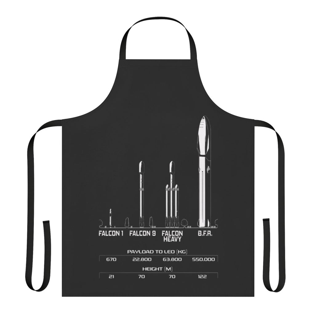 Spacex BFR Rocket Inspired Apron for Space Enthusiasts