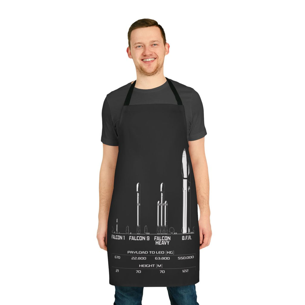 Spacex BFR Rocket Inspired Apron for Space Enthusiasts