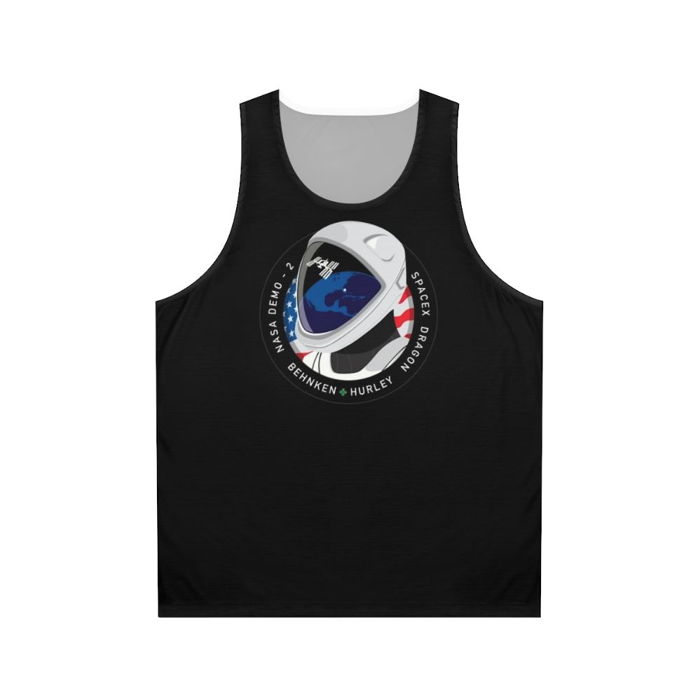 SpaceX NASA Crew Dragon DM-2 Mission Patch Unisex Tank Top