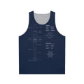 Spacex Starship Blueprint Unisex Tank Top