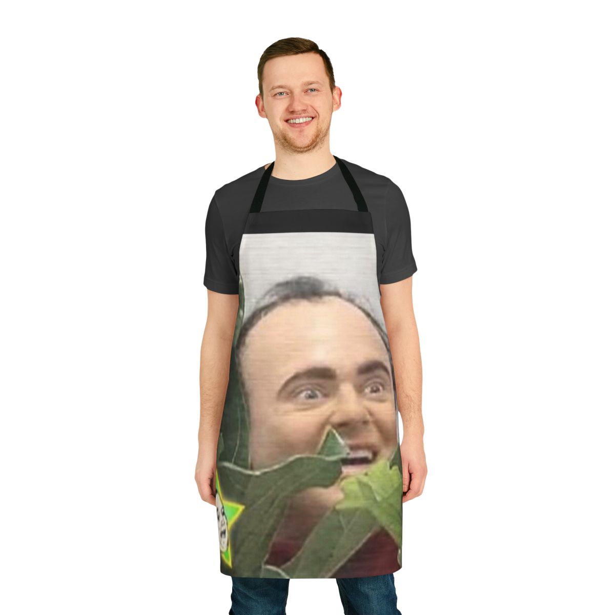 Spagett-themed comedy apron with humorous design