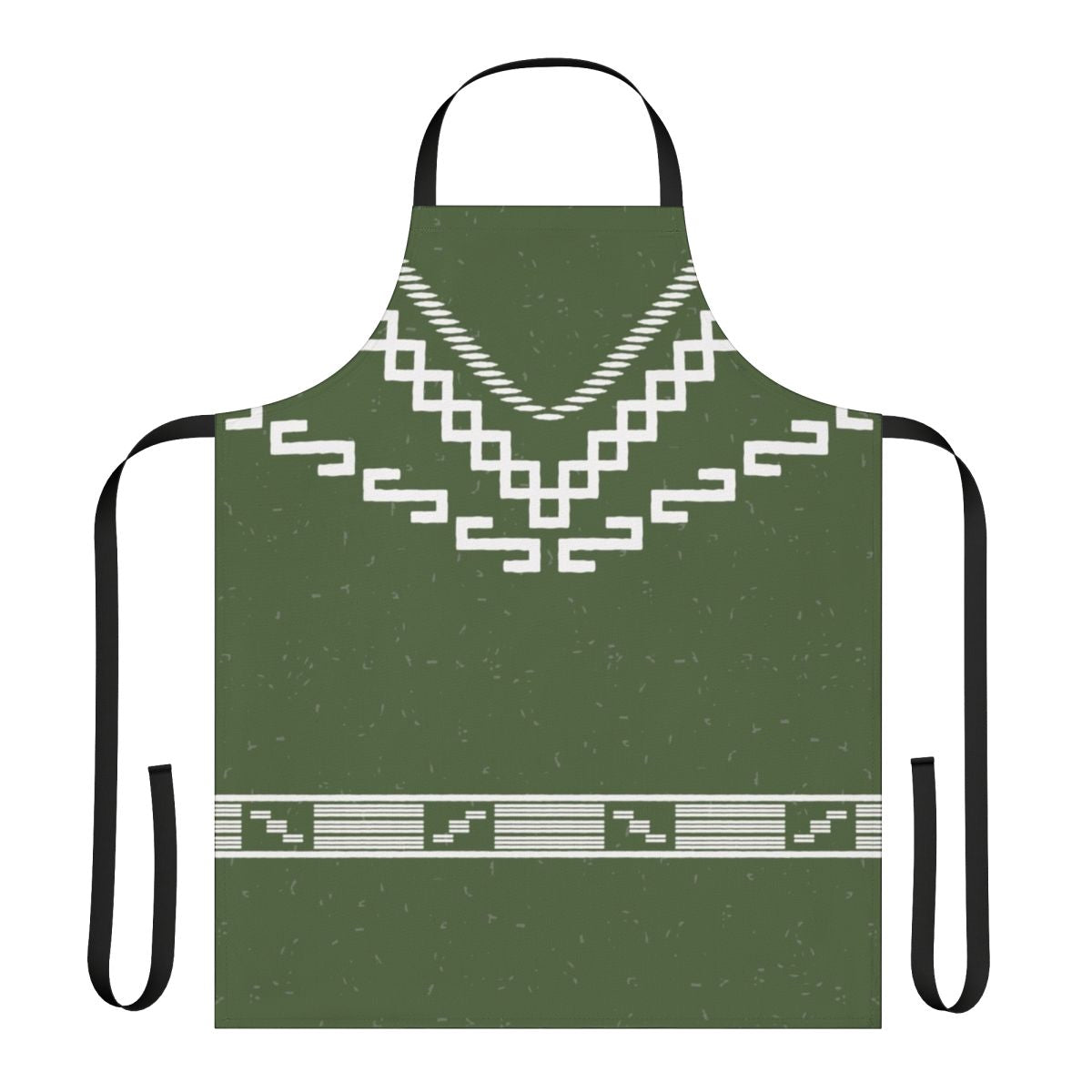 A poncho-style apron with a western or spaghetti western-inspired design.