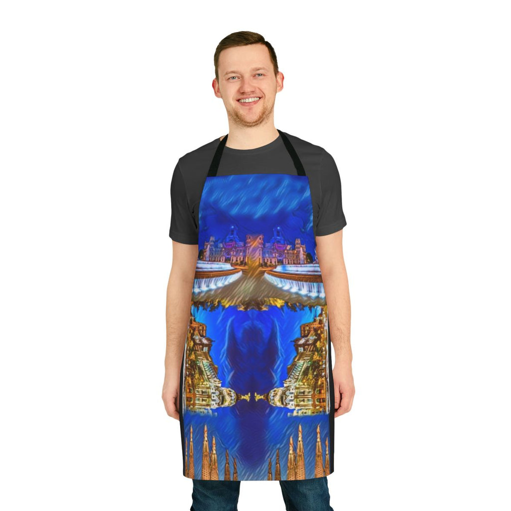 Spain, Madrid, Barcelona-inspired cool apron with horse design