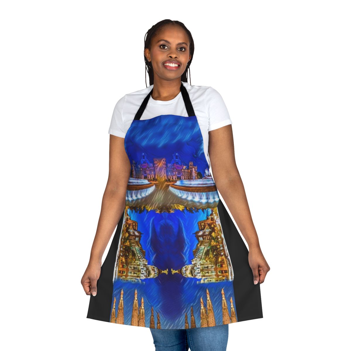 Spain, Madrid, Barcelona-inspired cool apron with horse design