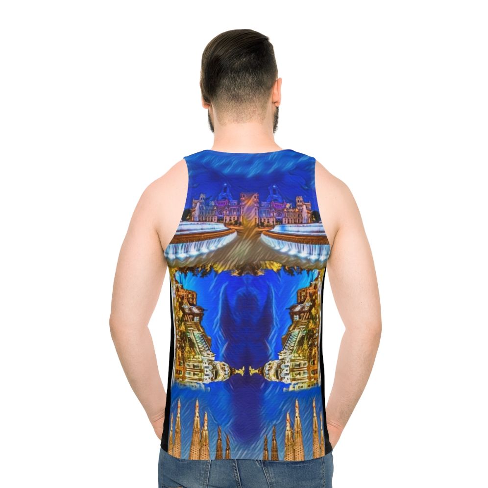 Spain Madrid Barcelona Horse Unisex Tank Top