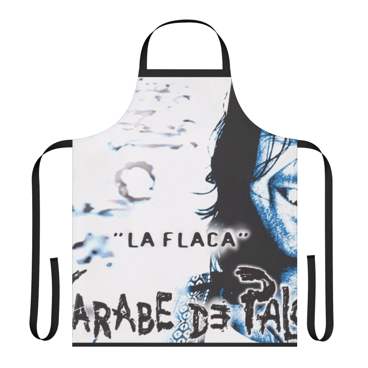 Apron featuring the album artwork for Jarabe de Palo's 1996 album "La Flaca"
