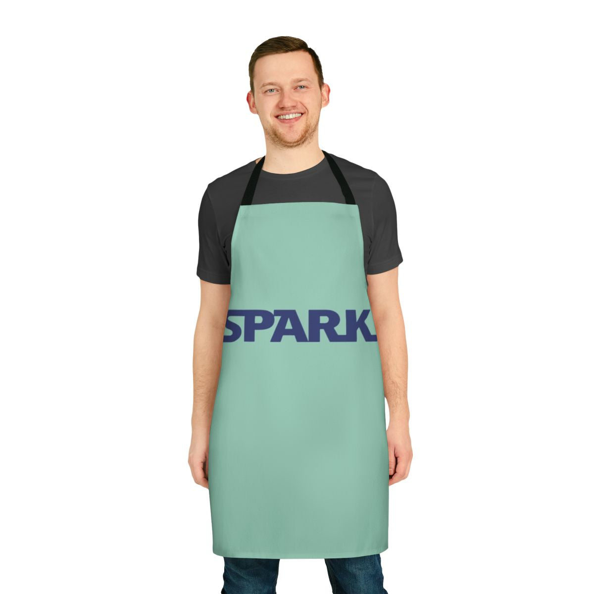 Spark Watamote-Inspired Anime Apron featuring Tomoko Kuroki and a Star Wars-style font
