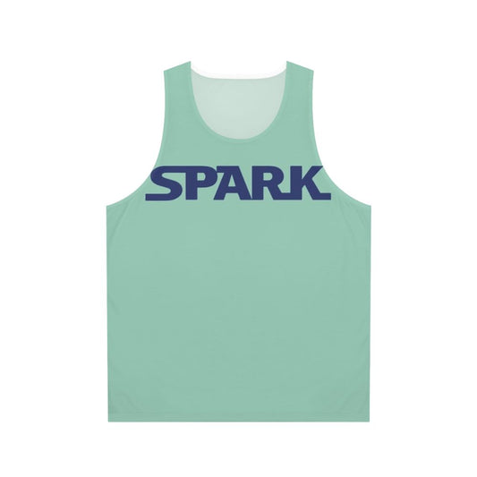 Spark Watamote Unisex Tank Top with Anime Neet Otaku Star Wars Font