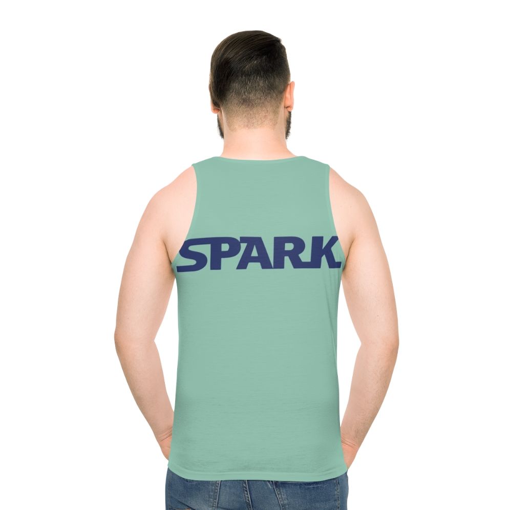 Spark Watamote Unisex Tank Top with Anime Neet Otaku Star Wars Font