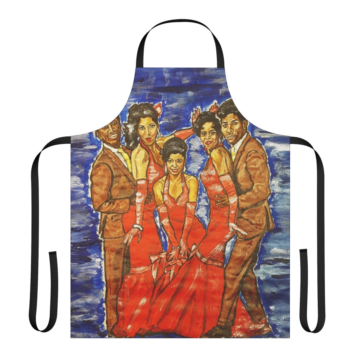 Sparkle and Glam Artisanal Apron featuring a vibrant, movie-inspired design