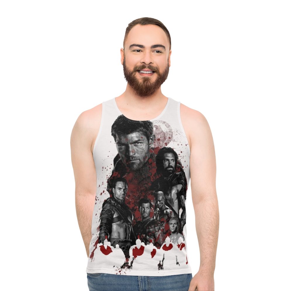 Spartacus and his rebel leaders unisex tank top
