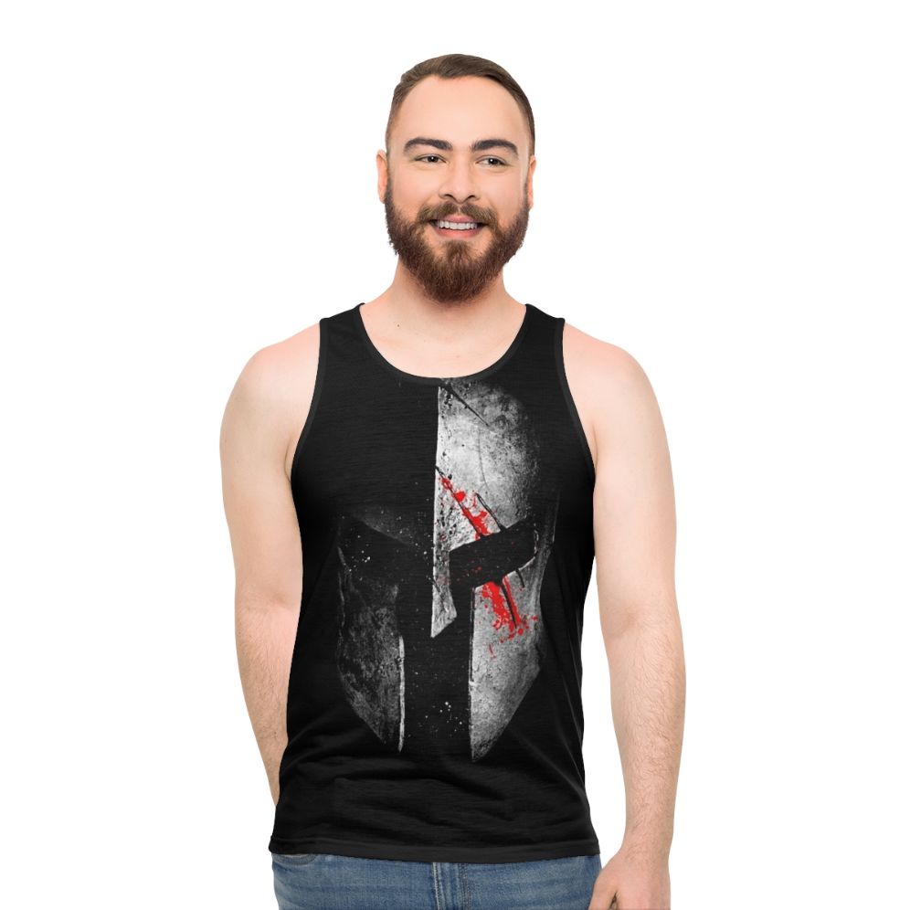 Spartan Unisex Tank Top with Bold 300 Movie Graphics