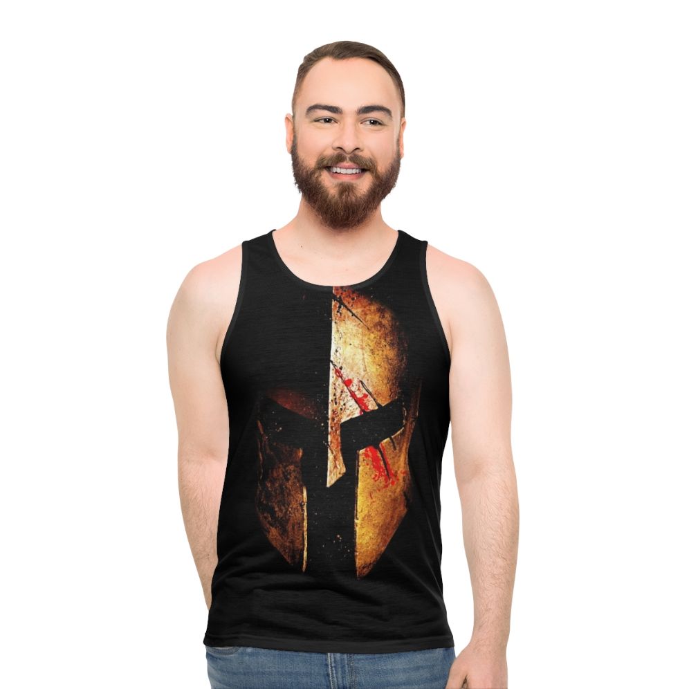 Spartan warrior unisex tank top