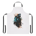 Spattered horror-themed apron featuring dark designs inspired by the Dead Space video game franchise