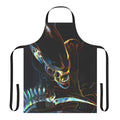Spectre alien-inspired apron with metallic print