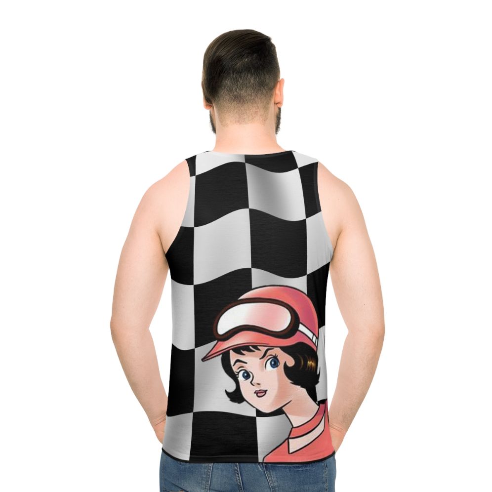 Speed Racer Checkered Flag Unisex Tank Top