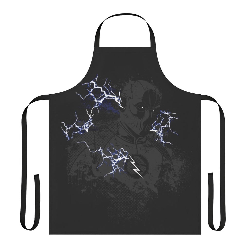 Speedster themed apron with comic book art and speed force design