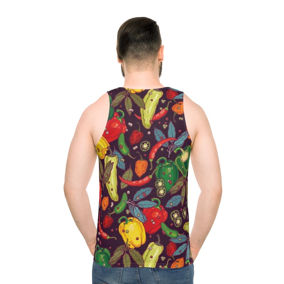 Spicy chili pepper vegetable unisex tank top