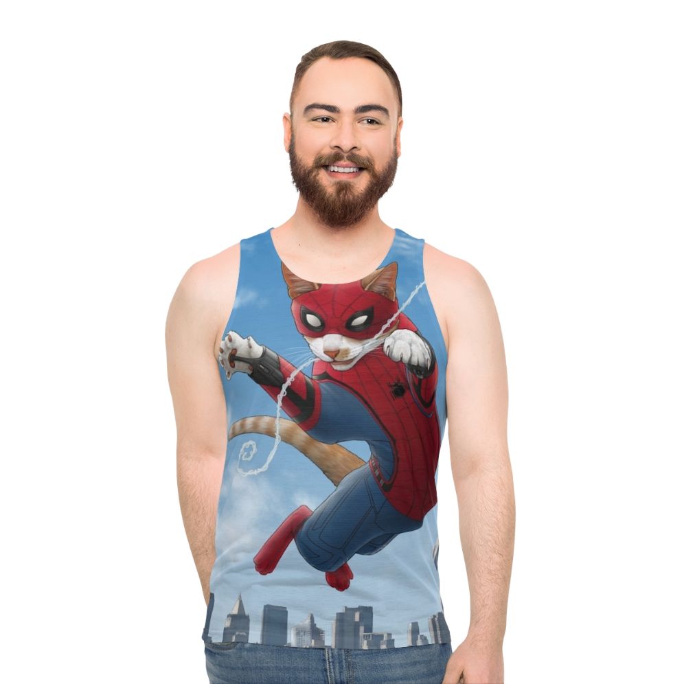 Spider Cat Unisex Tank Top 2