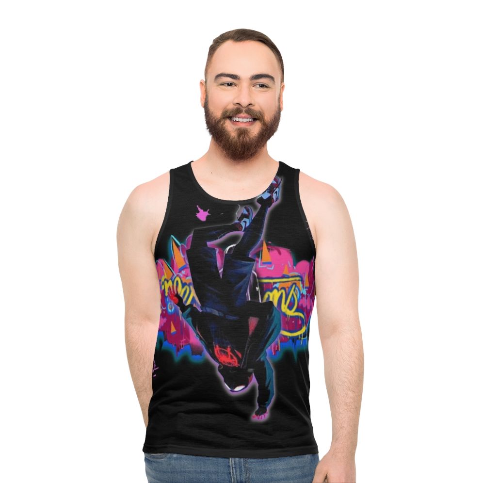 Spider-Man Miles Morales Free Falling Expectations Unisex Tank Top