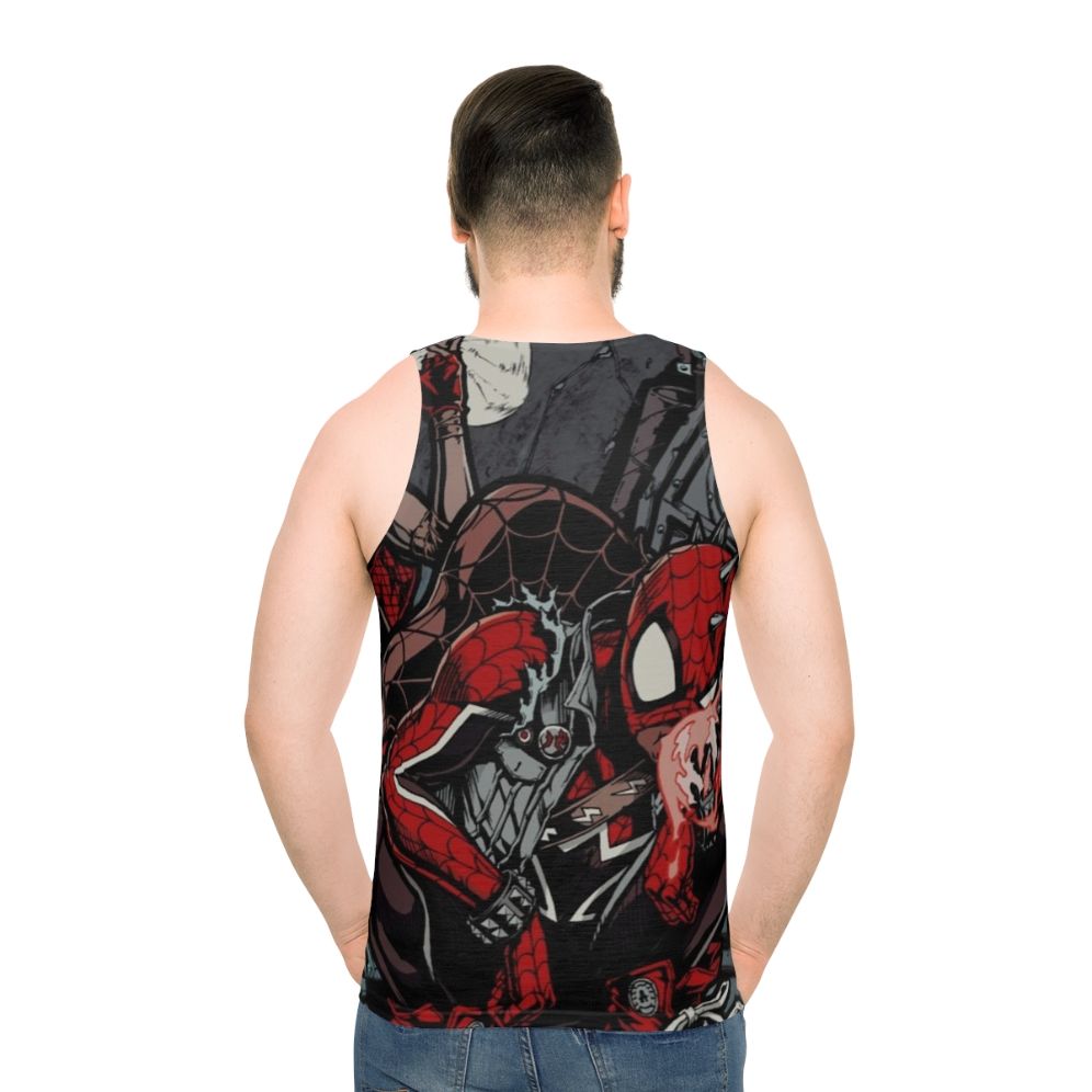 Spider Punk Unisex Tank Top with Pop Art Design