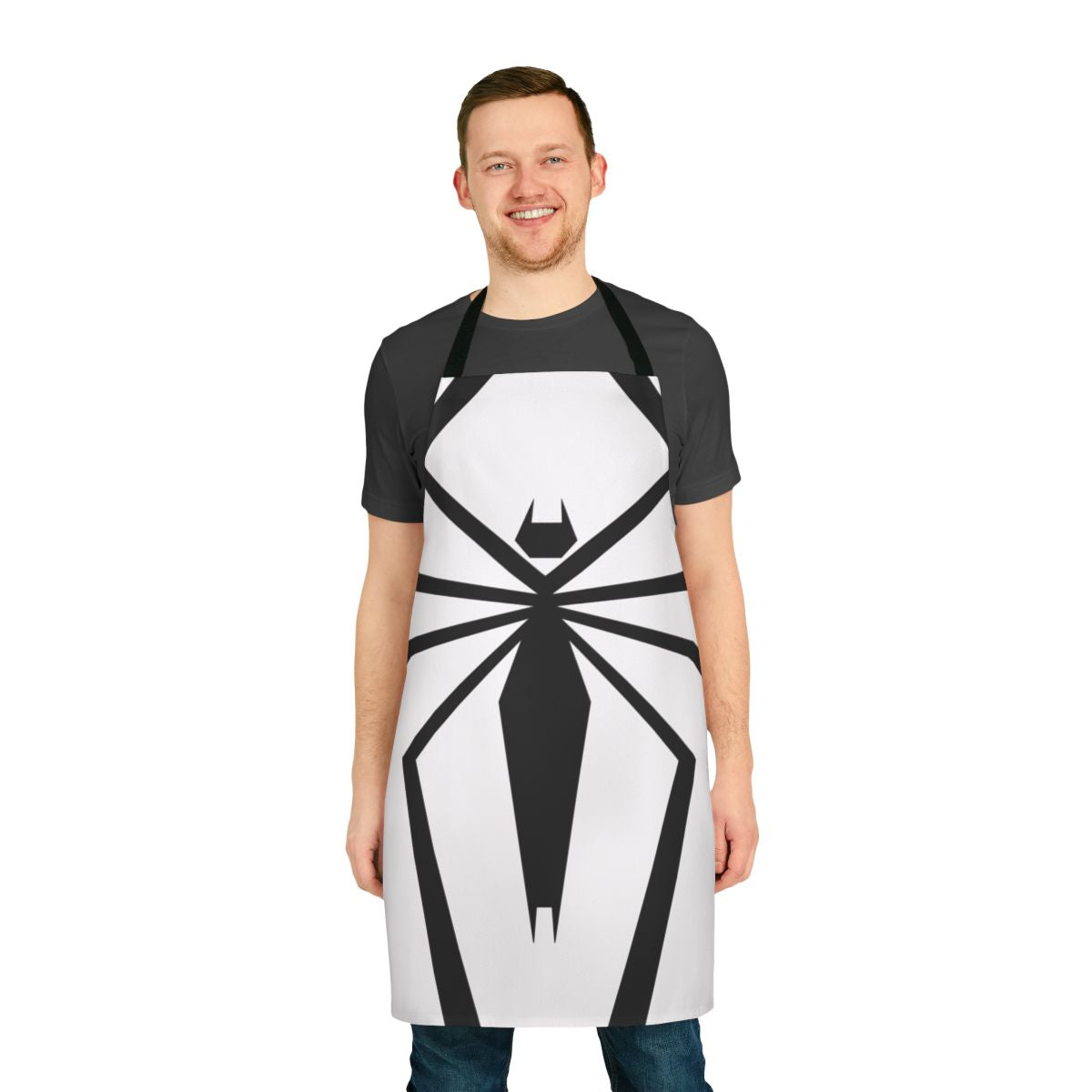 Spiderman inspired anti-venom chest design cooking apron