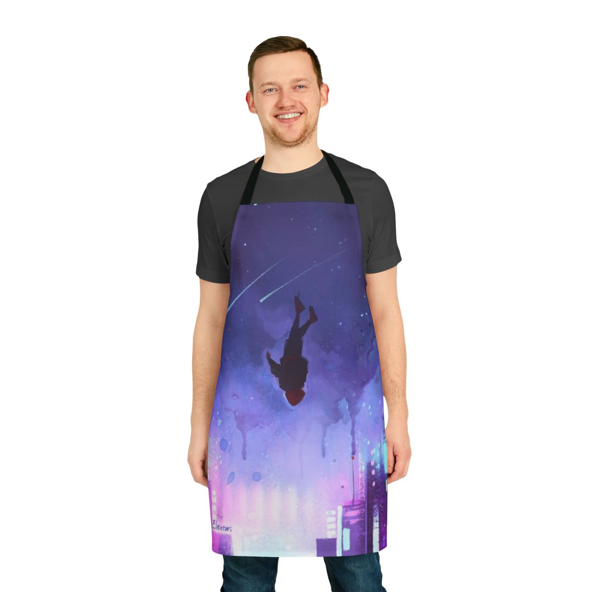 Spiderman inspired apron with comic book art design