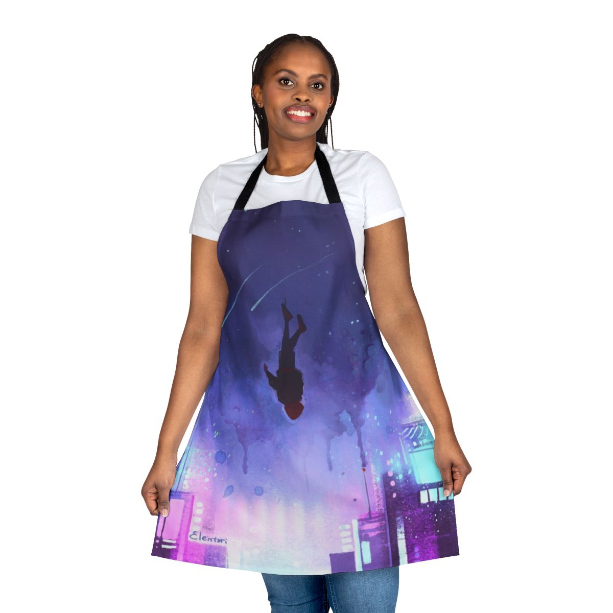 Spiderman inspired apron with comic book art design