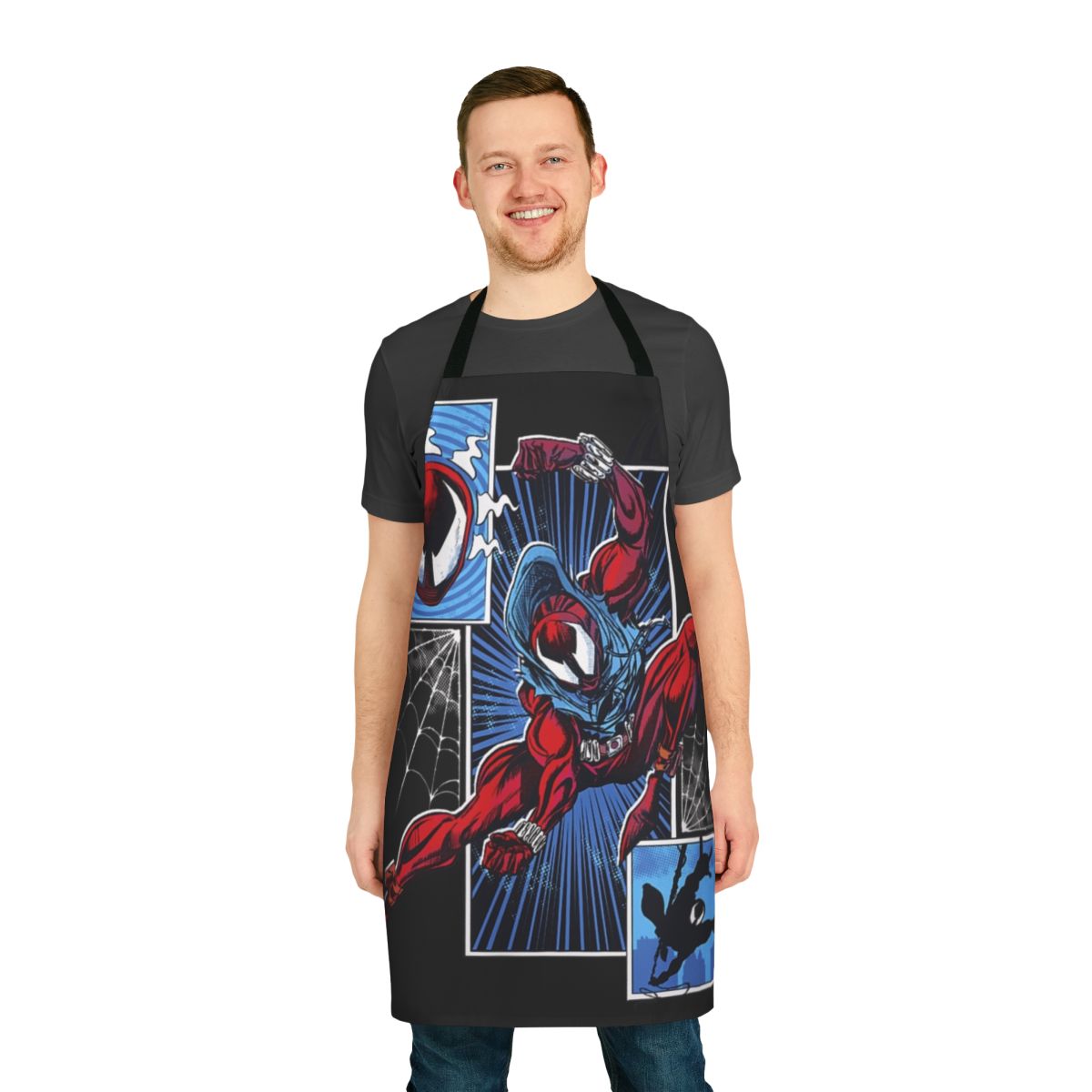 Spiderman-Inspired Scarlet Spider Apron with Ben Reilly Design