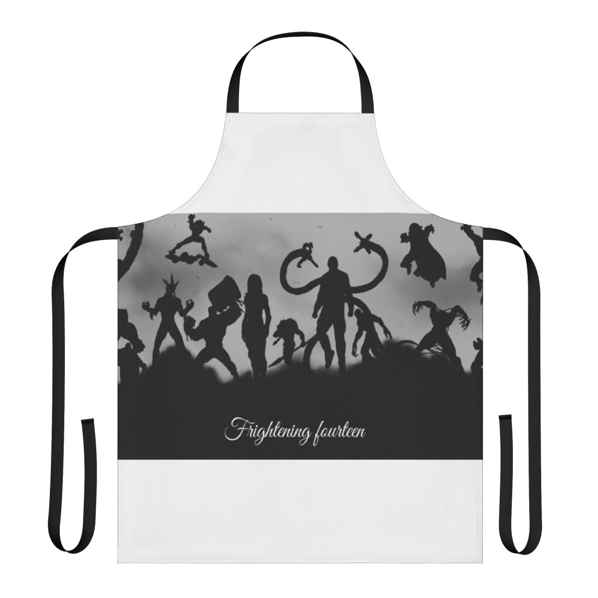 Spiderweb Supervillain Apron - Apron featuring 14 iconic spider villain characters