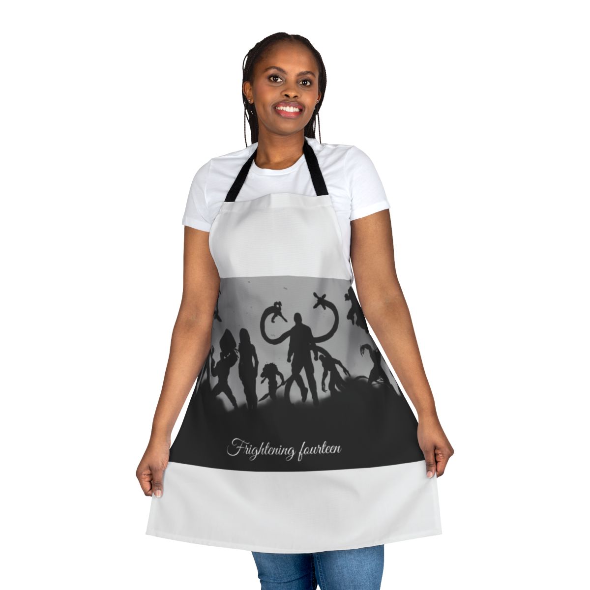 Spiderweb Supervillain Apron - Apron featuring 14 iconic spider villain characters