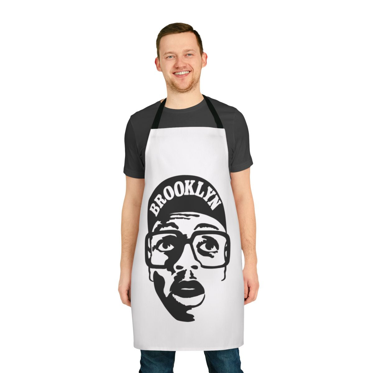 Spike Lee Inspired Apron with Retro 1980s Movie Graphic