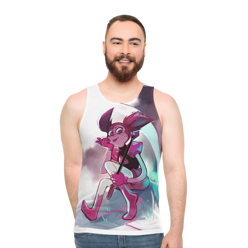 Spinel Unisex Tank Top featuring the pink gemstone character from Steven Universe