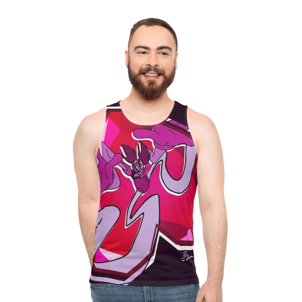 Spinel inspired unisex tank top