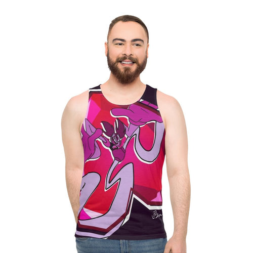 Spinel inspired unisex tank top