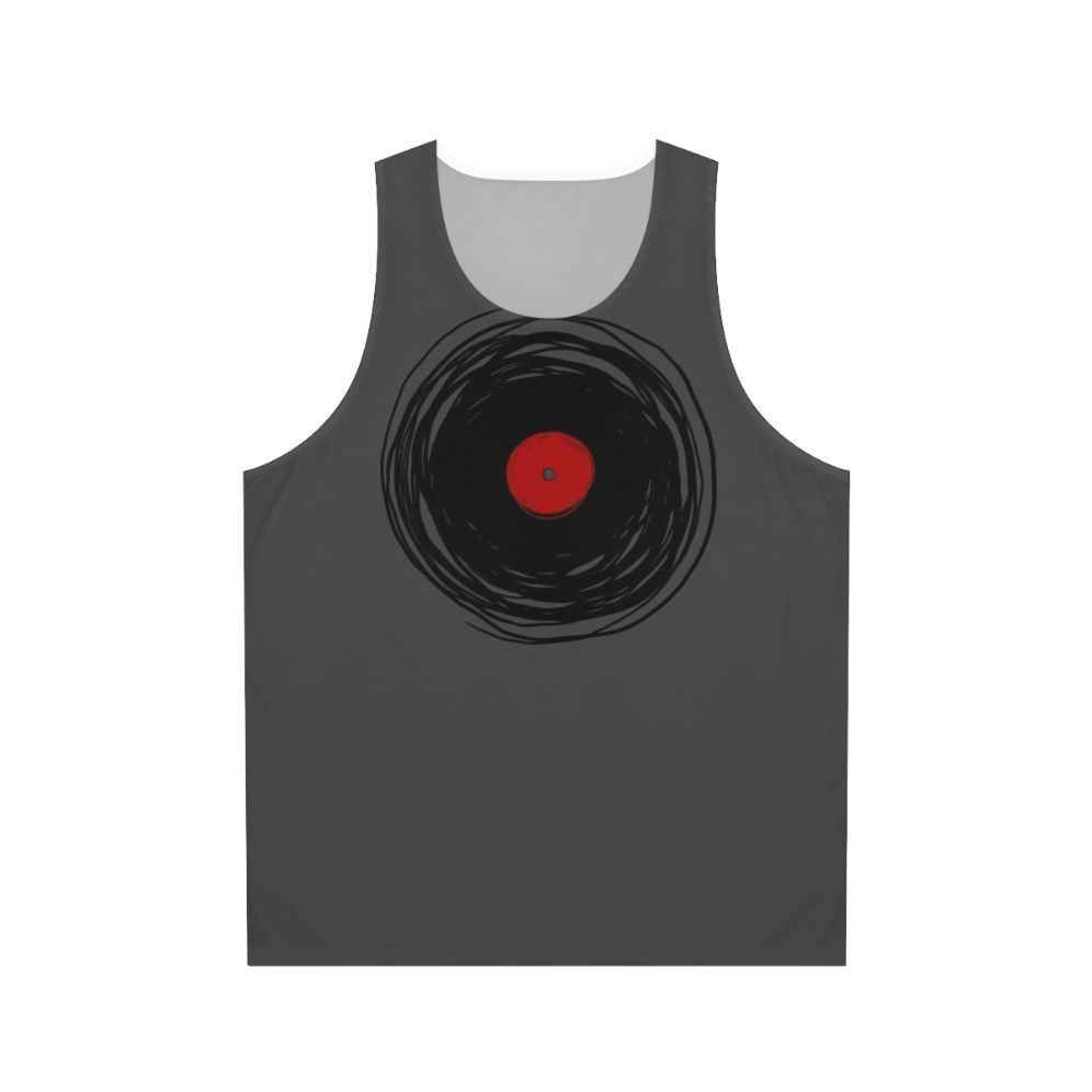 Spinning Within With a Vinyl Record Unisex Tank Top