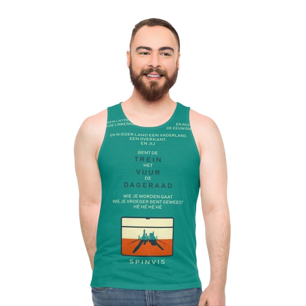 Spinvis 'Trein Vuur Dageraad' Unisex Tank Top