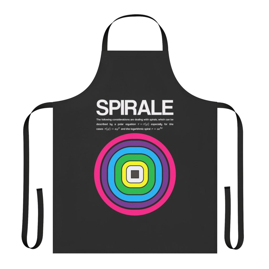 Spiral-patterned apron inspired by the video game No More Heroes 2
