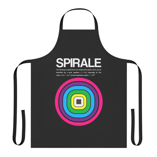 Spiral-patterned apron inspired by the video game No More Heroes 2