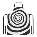 Spiral patterned apron inspired by the band Motionless In White