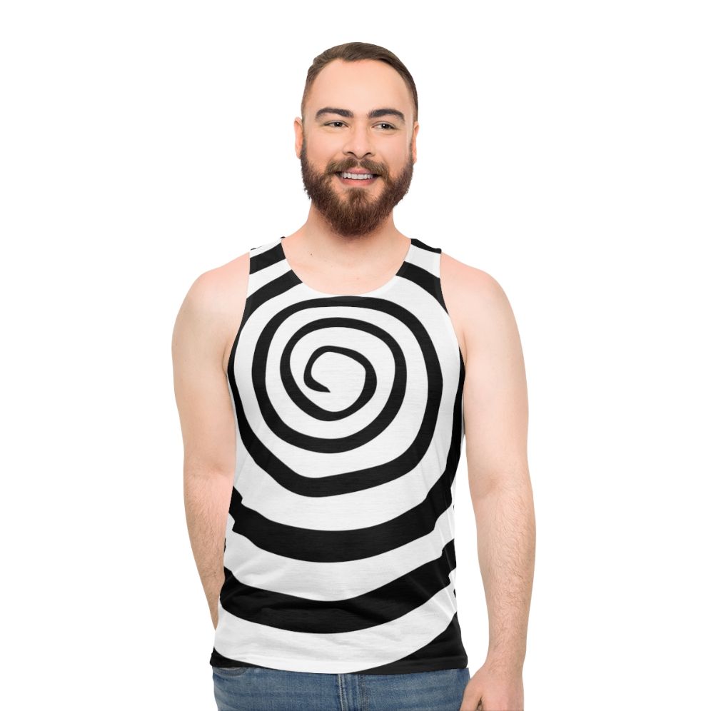Spiral Motionless In White Unisex Tank Top