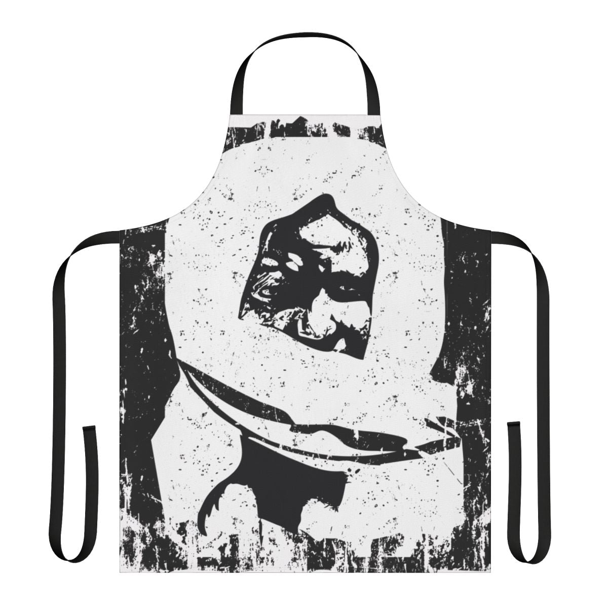 Apron with image of Sheikh Ahmadou Bamba, the spiritual leader of Mouridism in Senegal