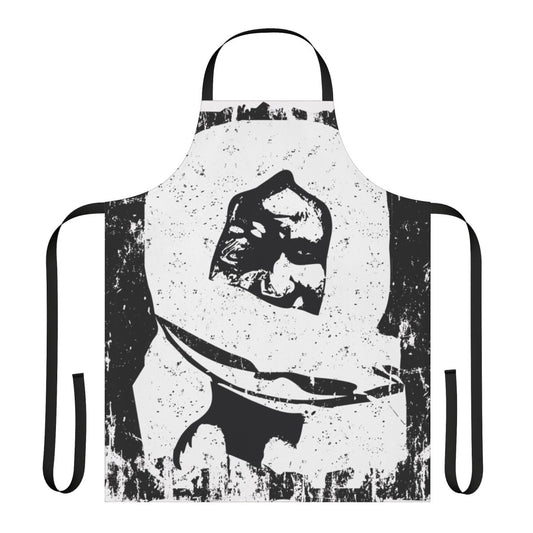 Apron with image of Sheikh Ahmadou Bamba, the spiritual leader of Mouridism in Senegal