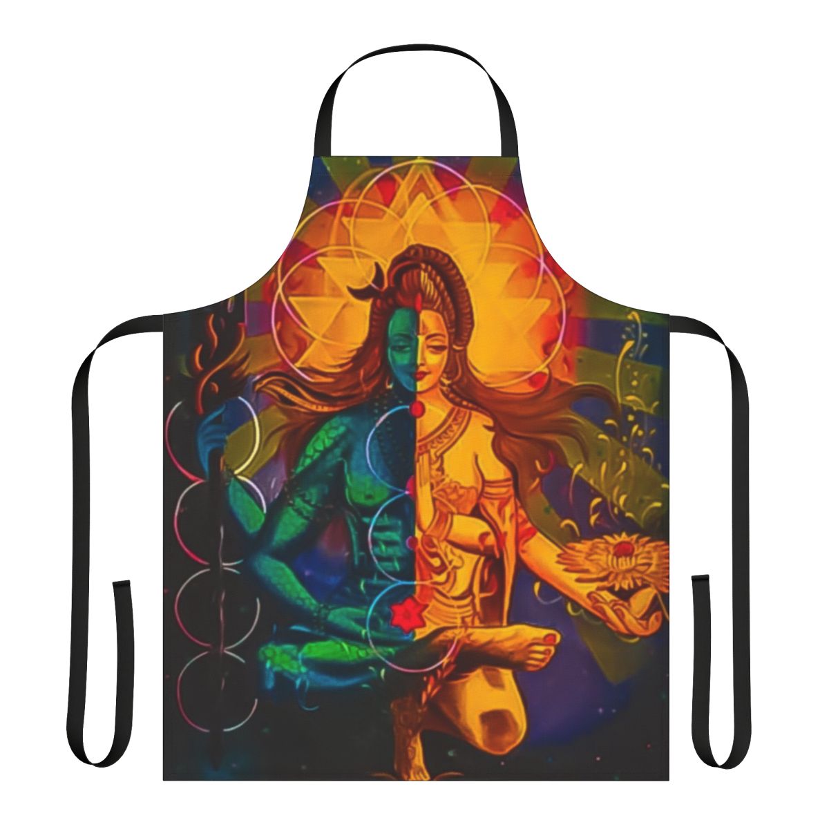 Shiva and Goddess Parvati Hindu Deity Apron